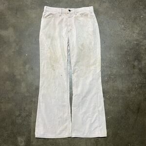 Vintage 70s Levi’s 646 Cream Bell Bottom Corduroys 31x29